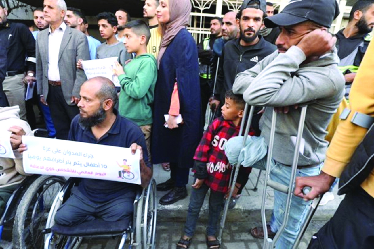 ગાઝામાં ૬,૦૦૦ અંગવિચ્છેદિત લોકોને તાત્કાલિકલાંબા ગાળાના પુનર્વસનની જરૂર છે : આરોગ્ય મંત્રાલય